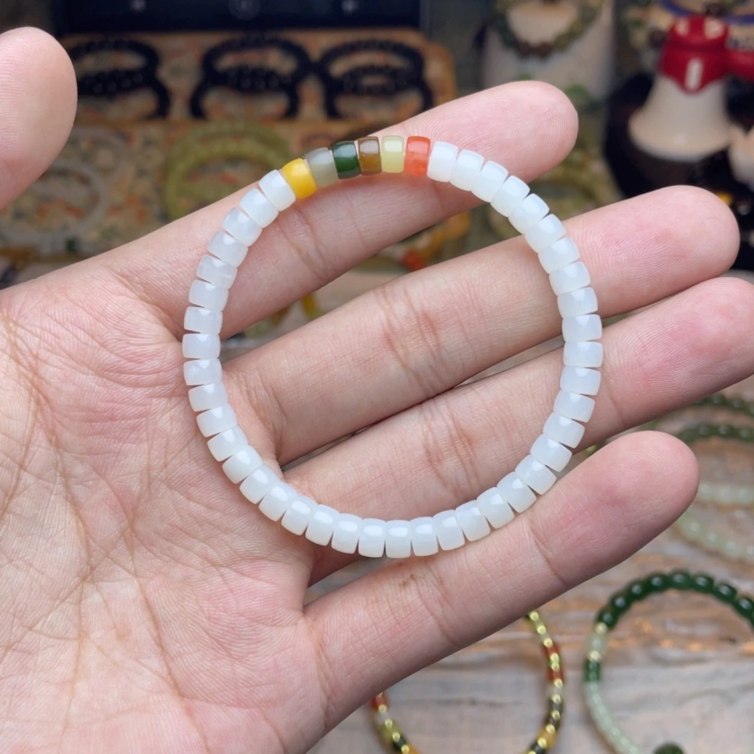 和田玉未镶嵌手链