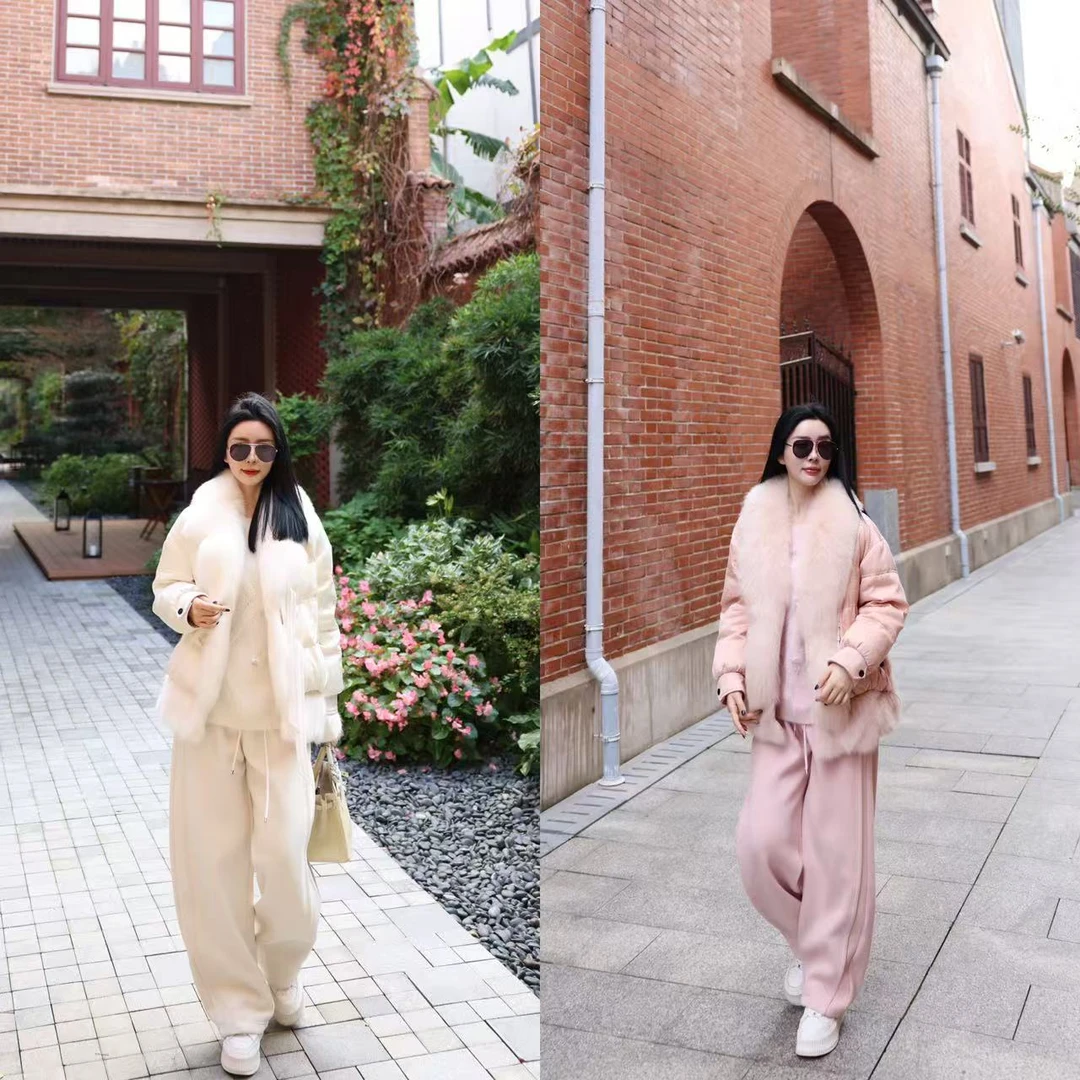 DL乐乐家【微风情书】休闲气质时尚百搭洋气宽松新款纯色保暖外套