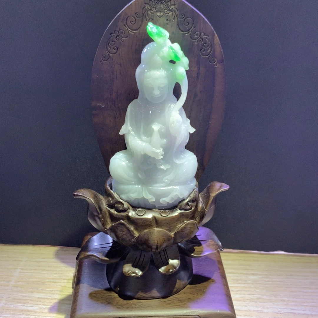 未镶嵌摆件翡翠哈***宝