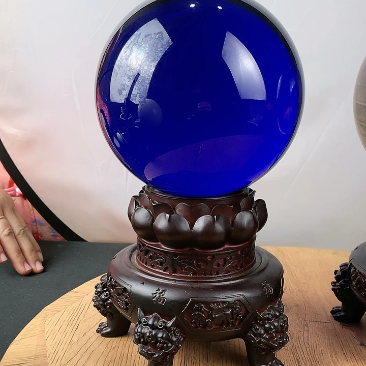 石材蓝水晶直径15带高档地拖