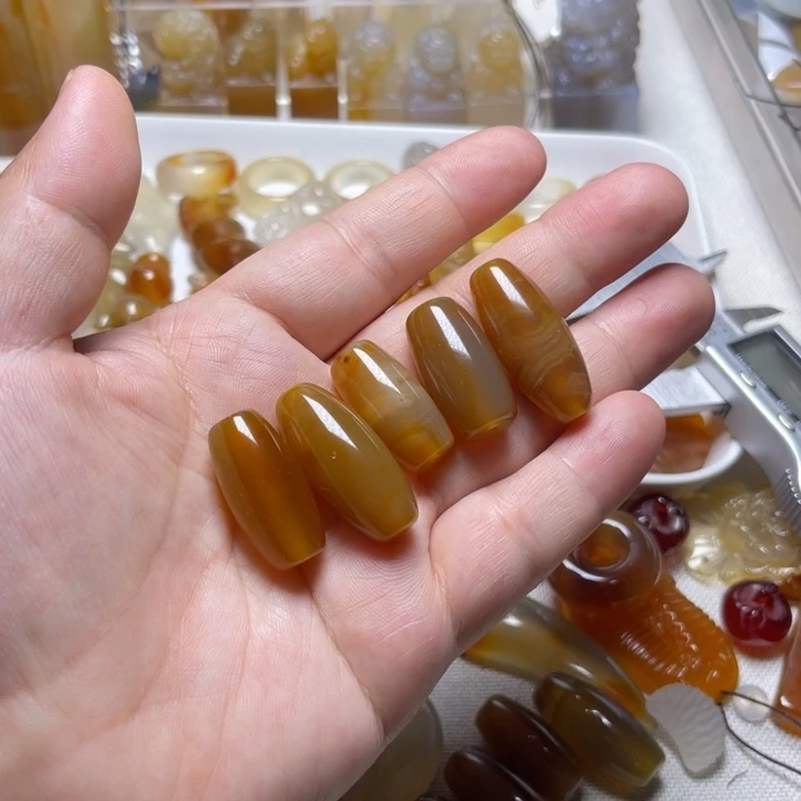 玛瑙/玉髓颈饰未镶嵌小**～0017