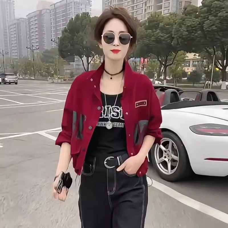 时尚休闲短外套女士2025春季新款小个子气质炸街宽松百搭夹克上衣