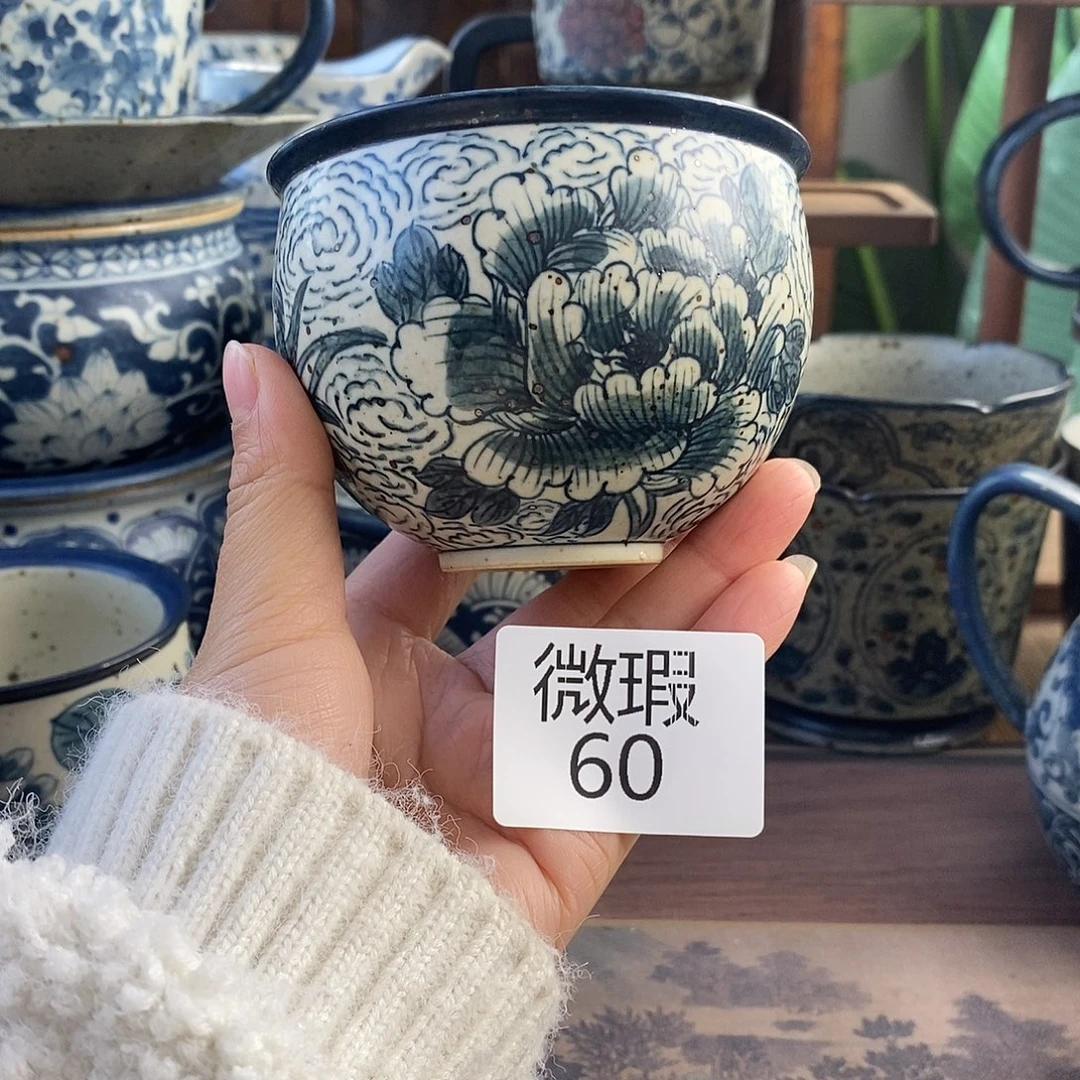 陶手工手绘青花高温陶瓷