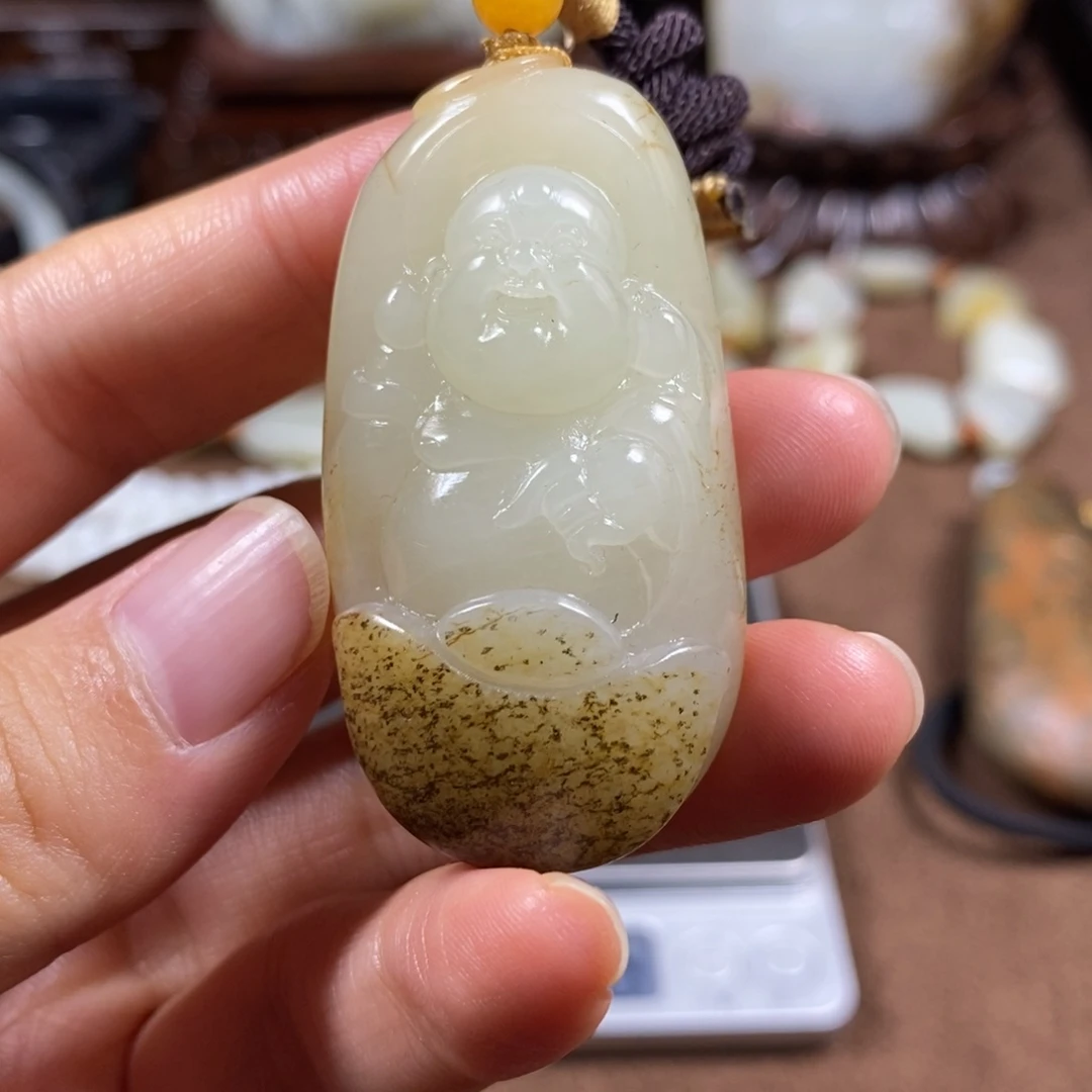 和田玉未镶嵌挂件