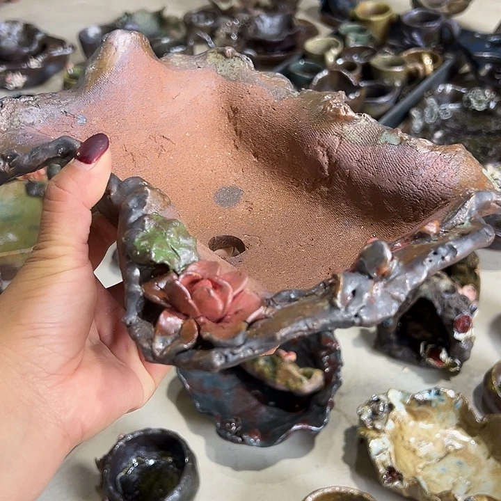 新品刚出窑手工粗陶