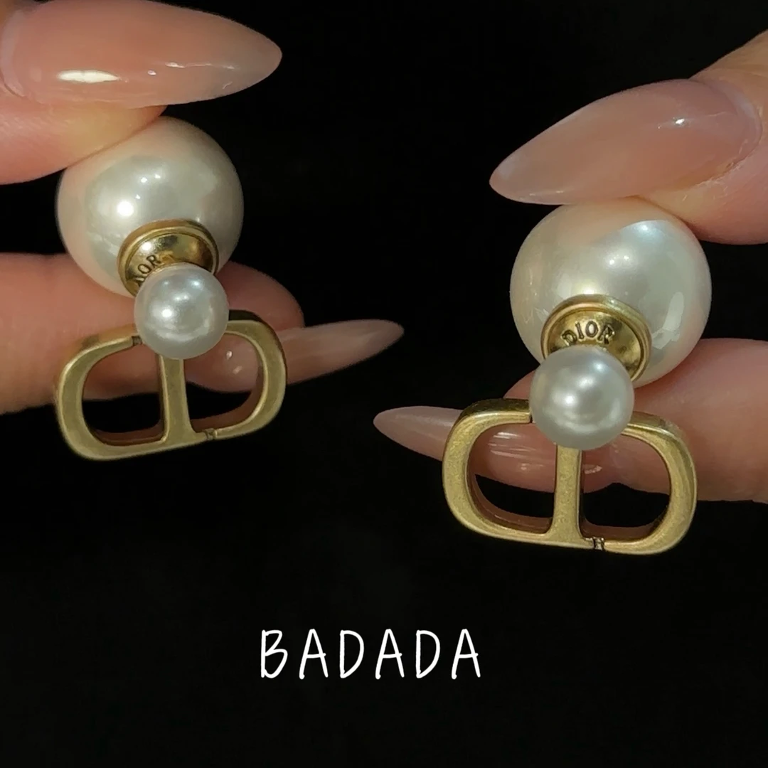 铜合金仿珍珠耳饰 【EDD6006】轻奢女士气质精致高定耳钉