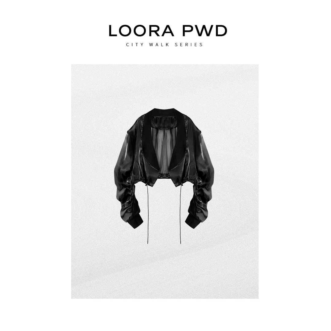 LOORAPWD/罗拉密码【进口玻璃纱】2025新款时尚短外套25CJBB0095N