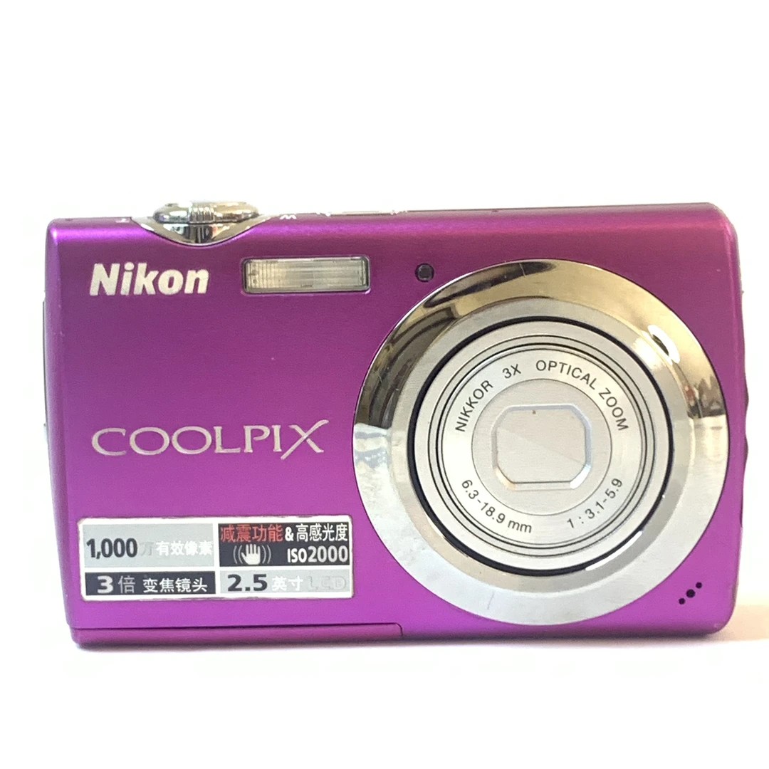 95新 Nikon/尼康 s220 枚红色 1000万像素 ccd