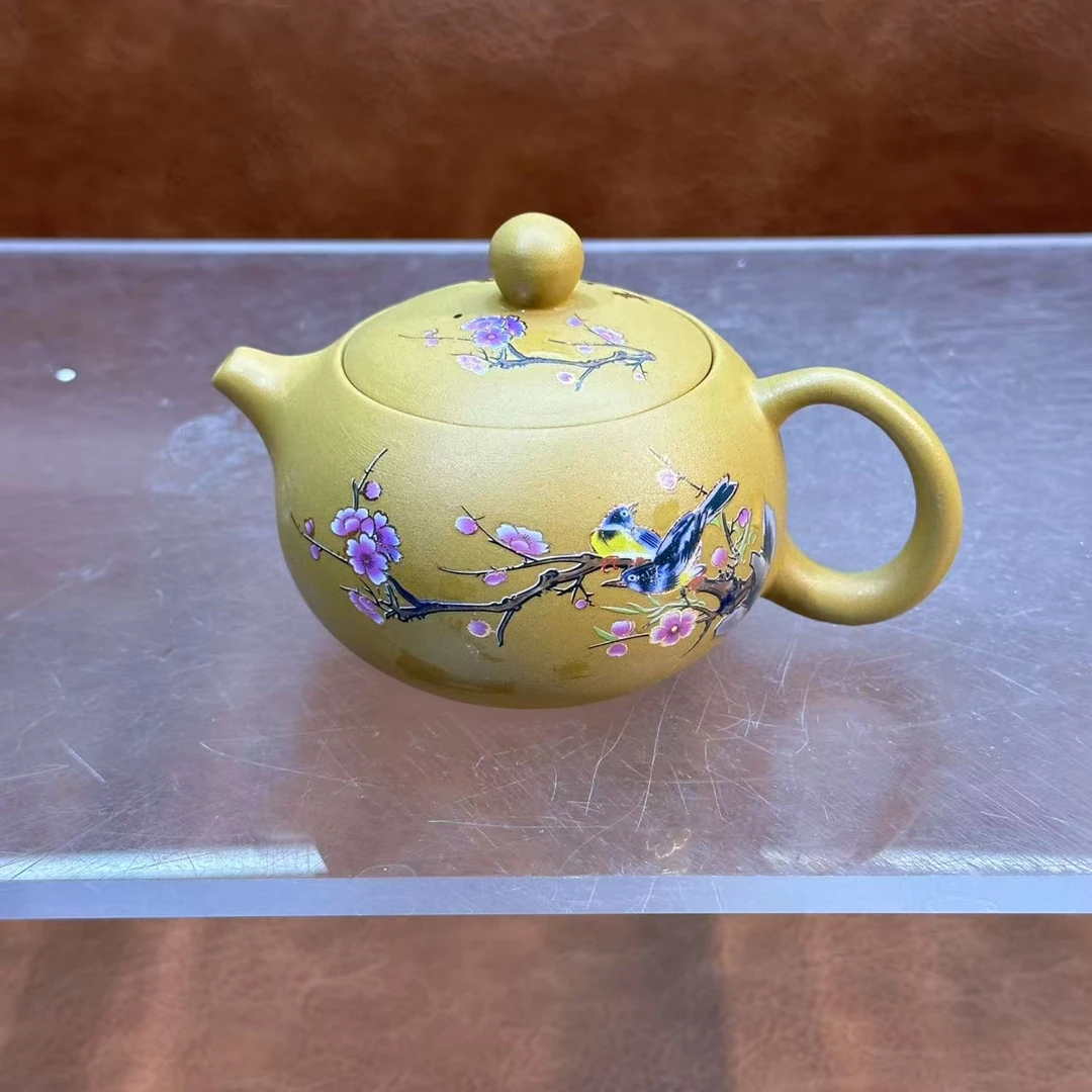 桃子茶器 LMD黄段泥【喜上眉梢-鸟】西施壶-2709