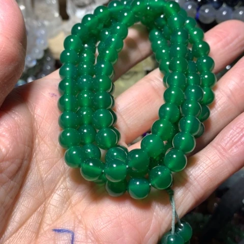玛瑙/玉髓手链未镶嵌8mm佛珠