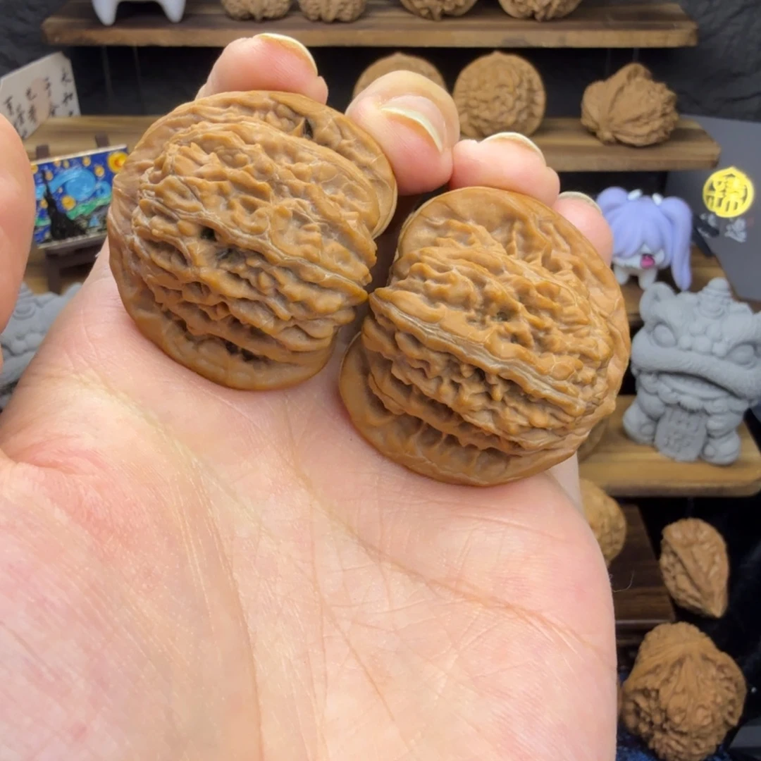 陈***五把件文玩核桃39尺楼子