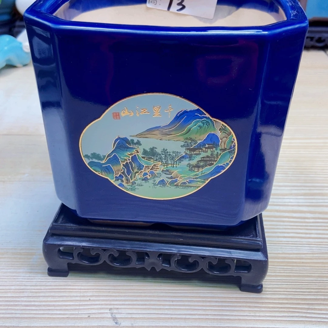 瓷片陶瓷花盆陶瓷艺术