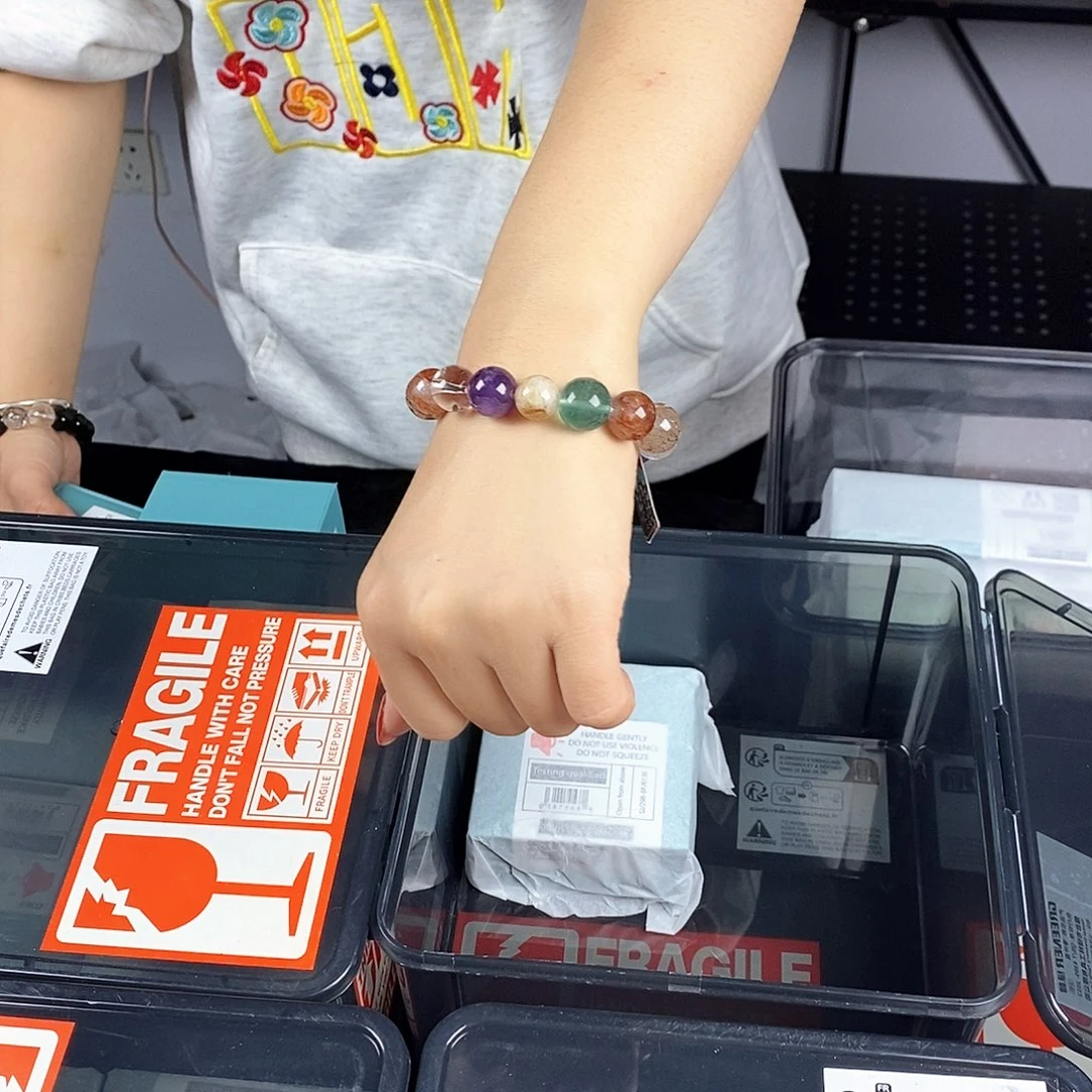 水晶手链银S925镶嵌