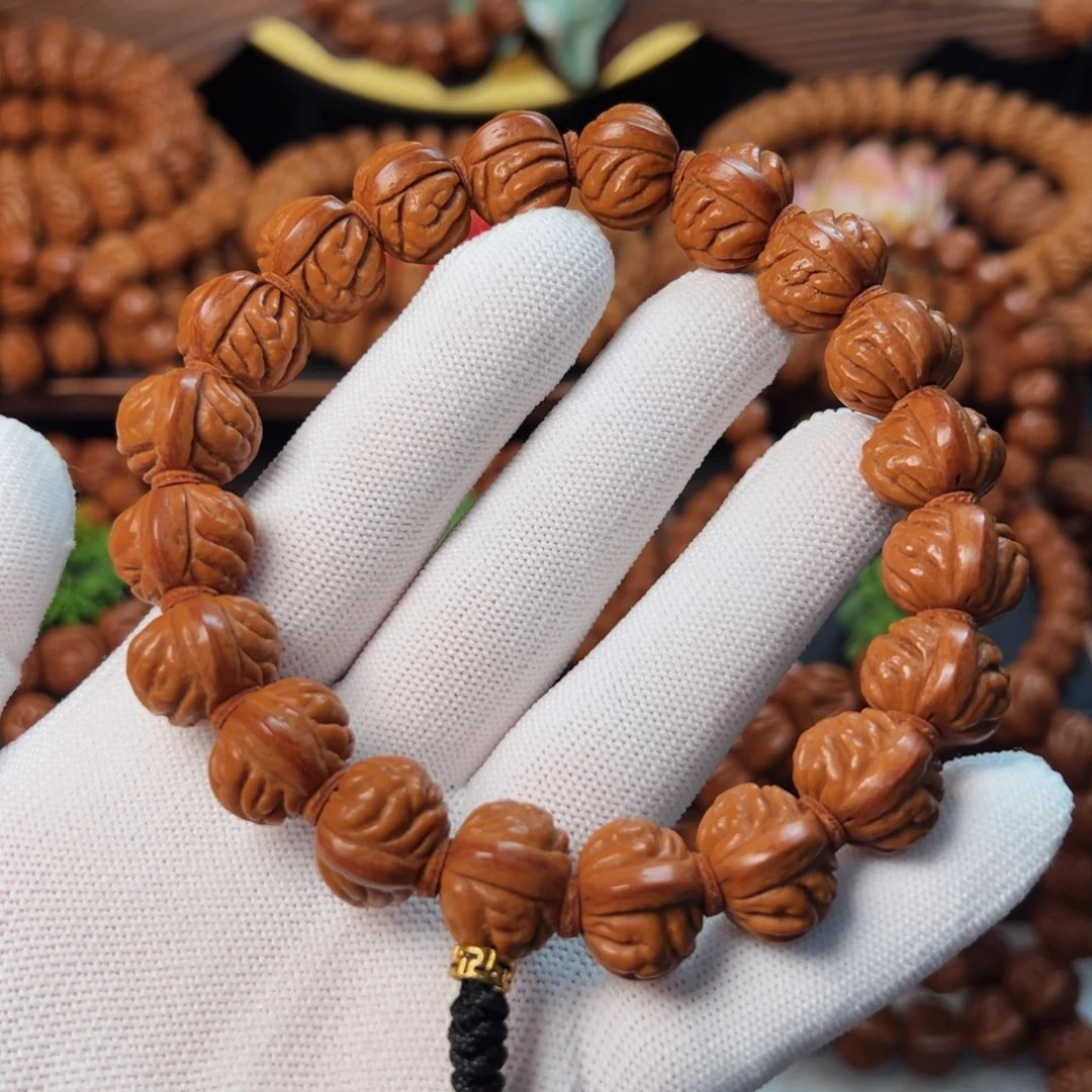 桃核手串小金豆手持