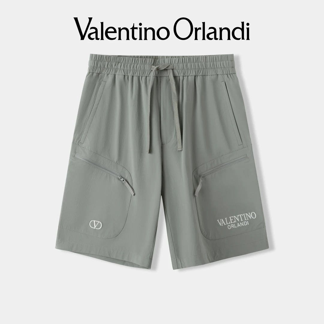 ValentinoOrlandi男士夏季休闲小标logo刺绣松紧腰短裤1VK532092