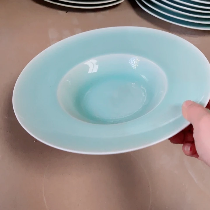 8寸琉璃汤碗粉青哈哈哈哈哈哈碗