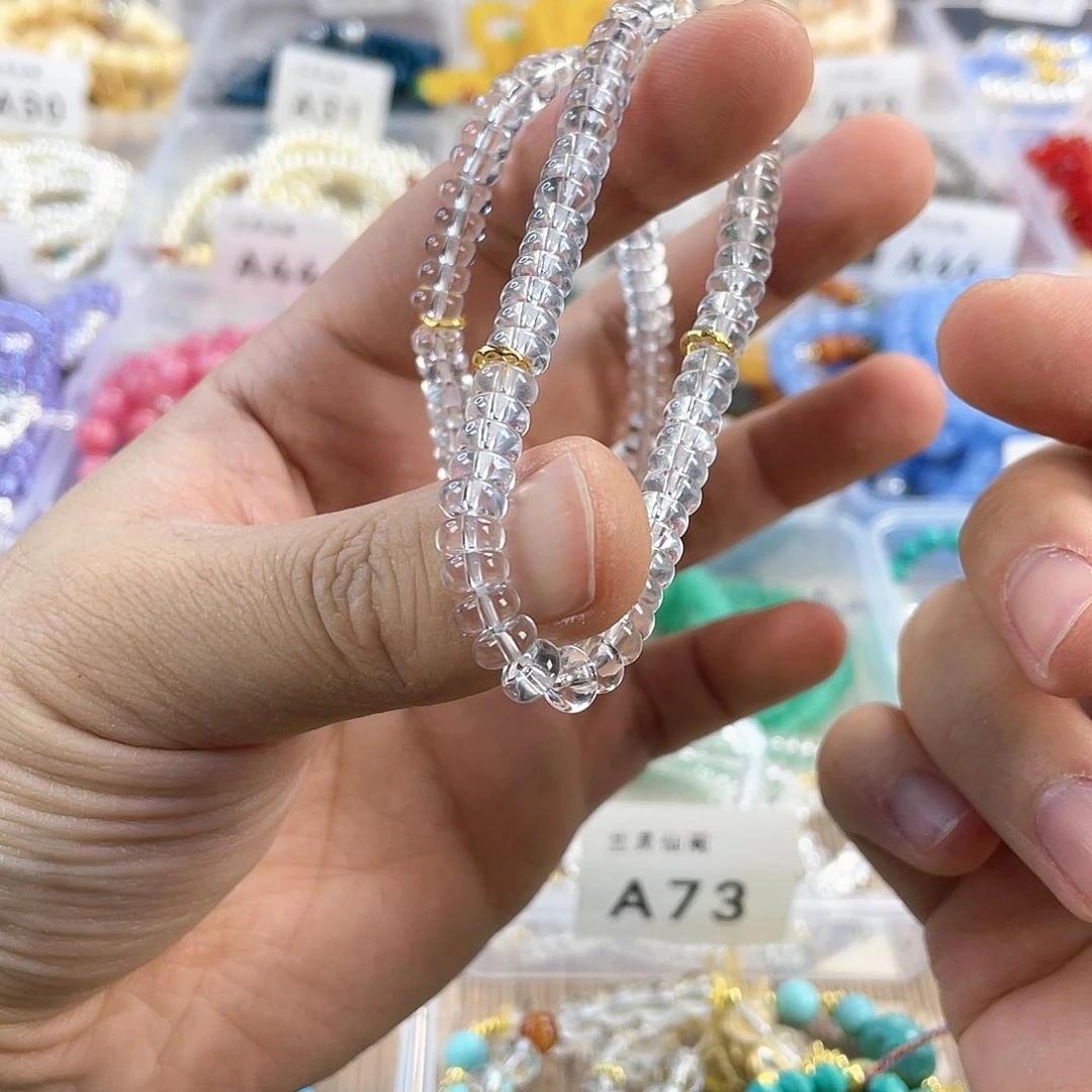 檀香木手串银S925镀金镶嵌