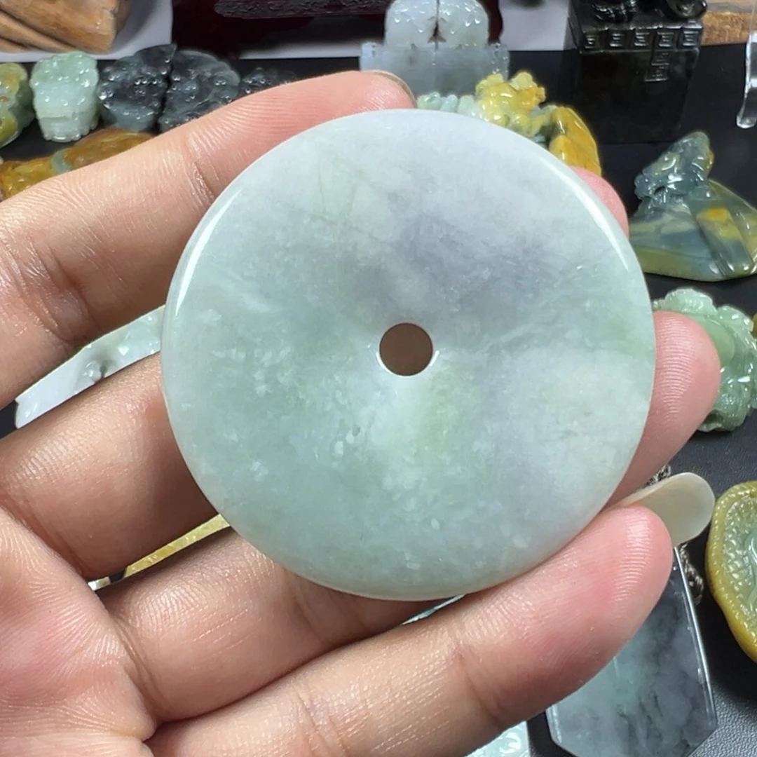 翡翠未镶嵌颈饰天然