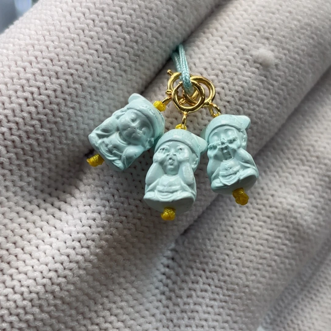 绿松石未镶嵌挂件