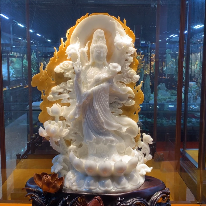 【闪购商品】未镶嵌蛇纹石玉摆件覆膜