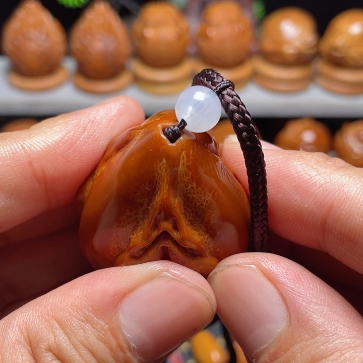 橄榄核手串/手链三面生命单子手把绳穿配3.8左右