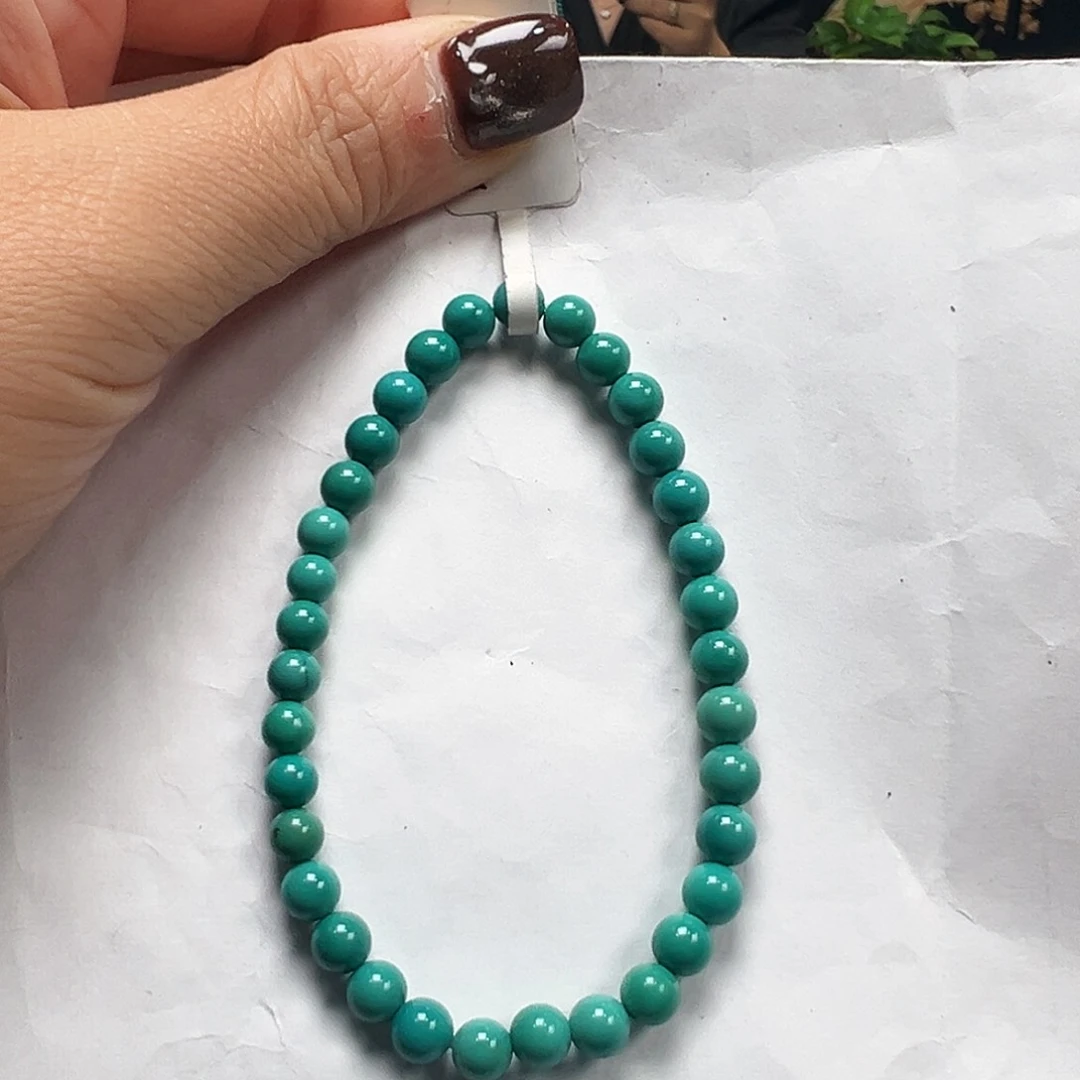 未镶嵌绿松石手串卡5➕
