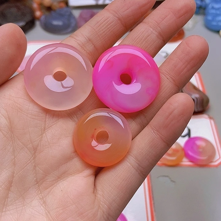 【闪购商品】未镶嵌玛瑙/玉髓珠宝半成品紫**瑞
