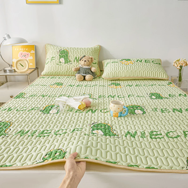 夏天专用卡通凉席软席冰丝席空调席乳胶凉席子学生宿舍可机洗床品