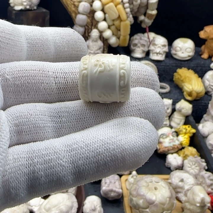 非金属配饰鹿角雕刻桶珠