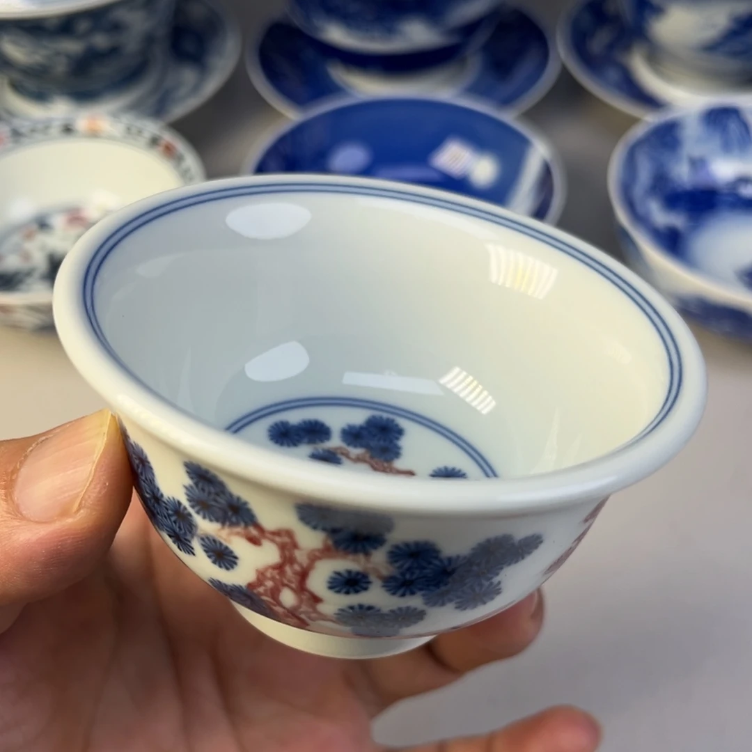 瑕疵御溪柴窑青花釉里红