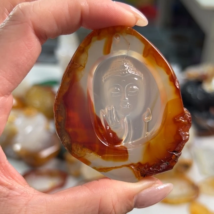 玛瑙/玉髓吊坠(不含链)未镶嵌