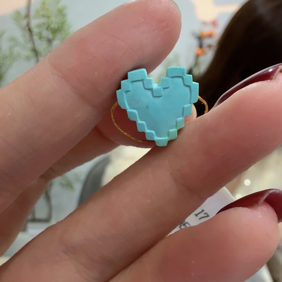 绿松石未镶嵌挂件