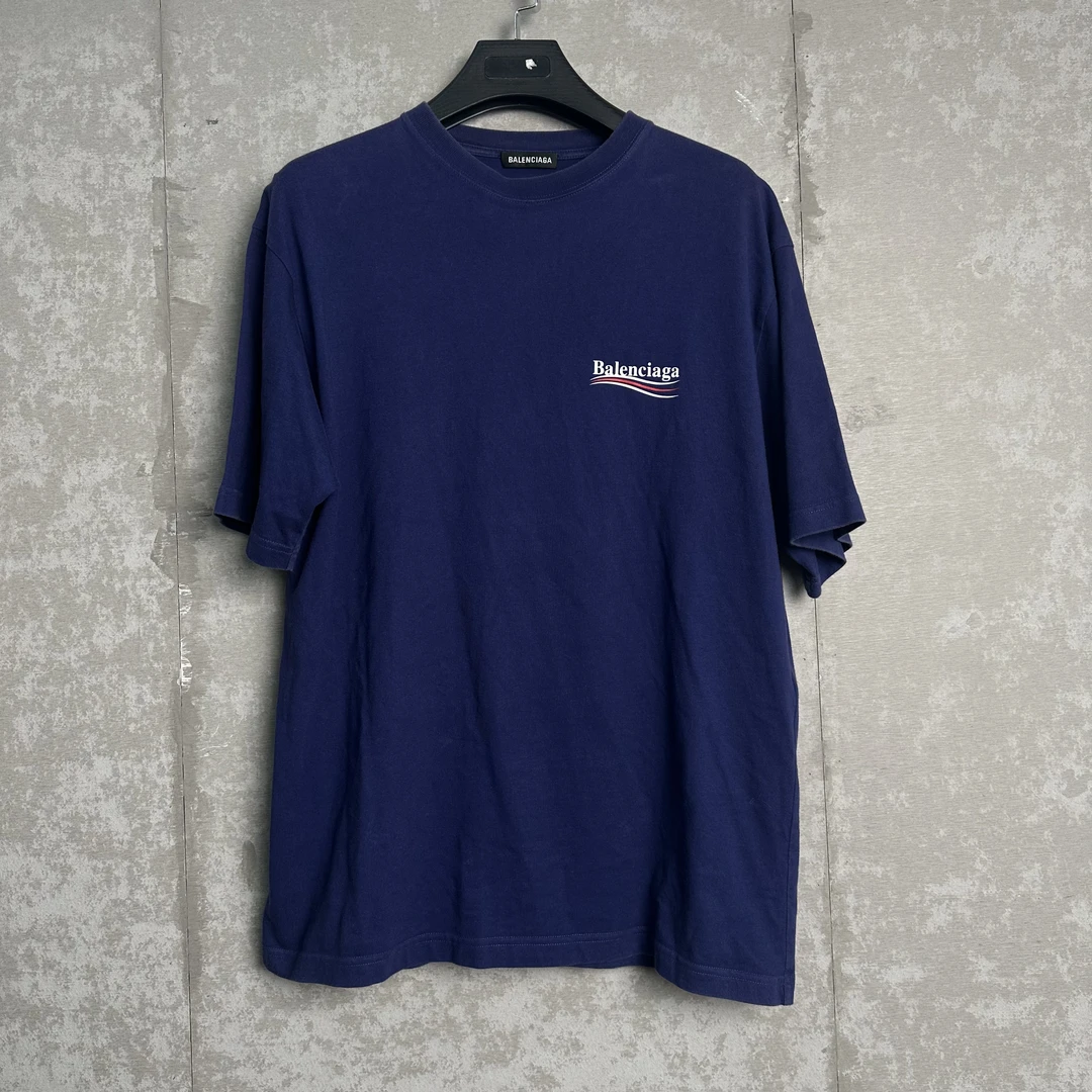 未使用 WE11 DONE 瑕疵/S/巴黎世家蓝紫色海浪可乐短袖/18766/JP