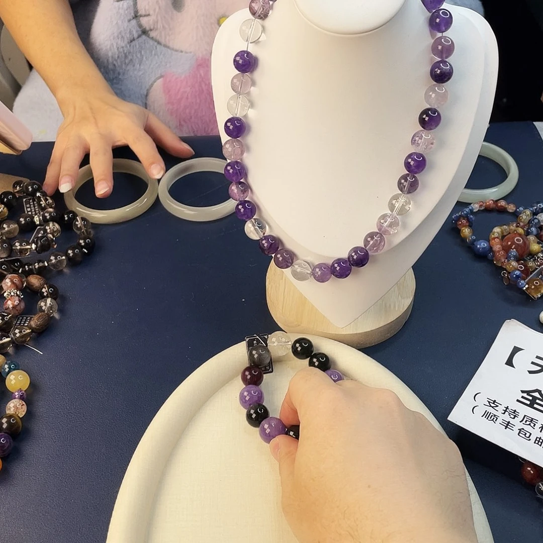 银S925镶嵌水晶手链