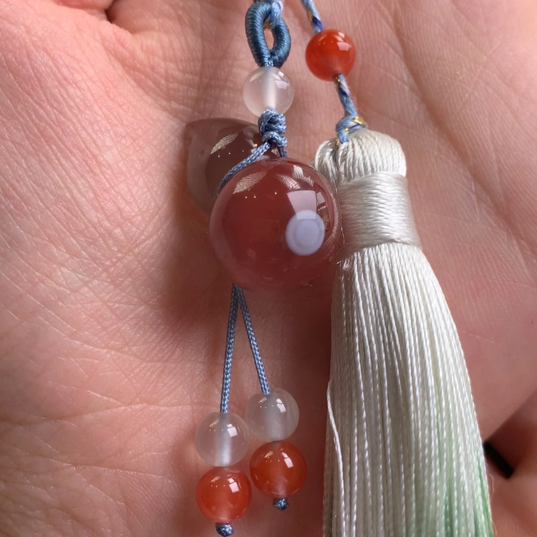 南红玛瑙原矿南红未镶嵌葫芦包挂