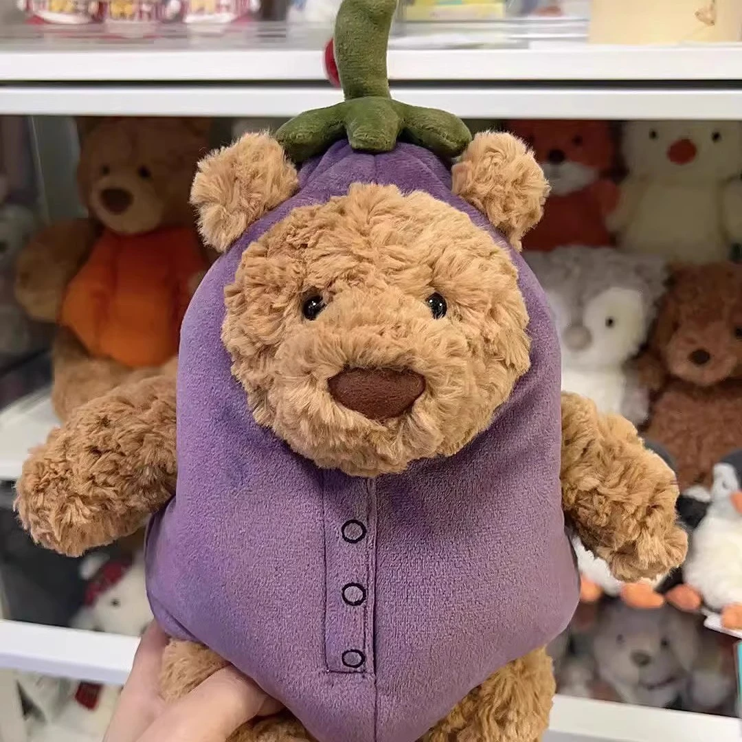 【活动中】网红平替茄熊巴塞罗熊茄子装玩偶安抚伴床毛绒玩具生日礼