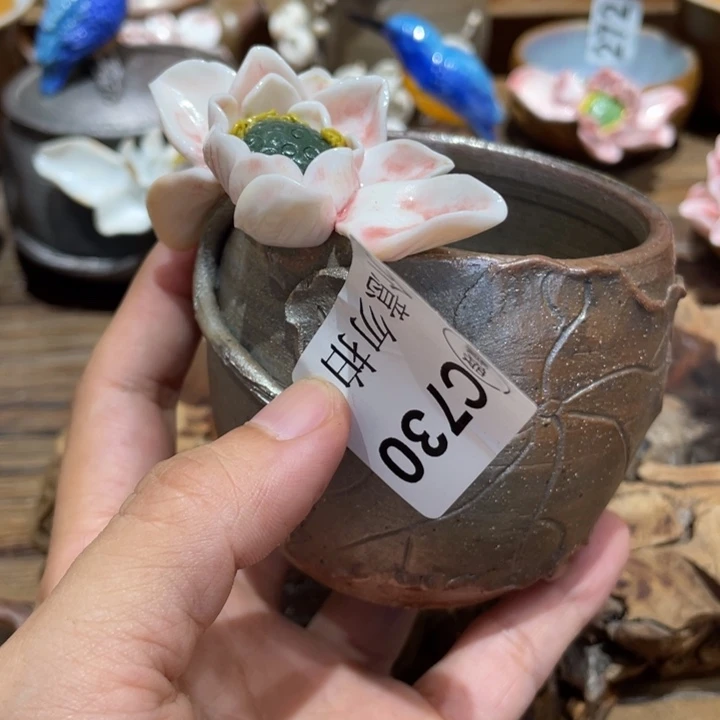手工制作陶瓷茶具青蛙