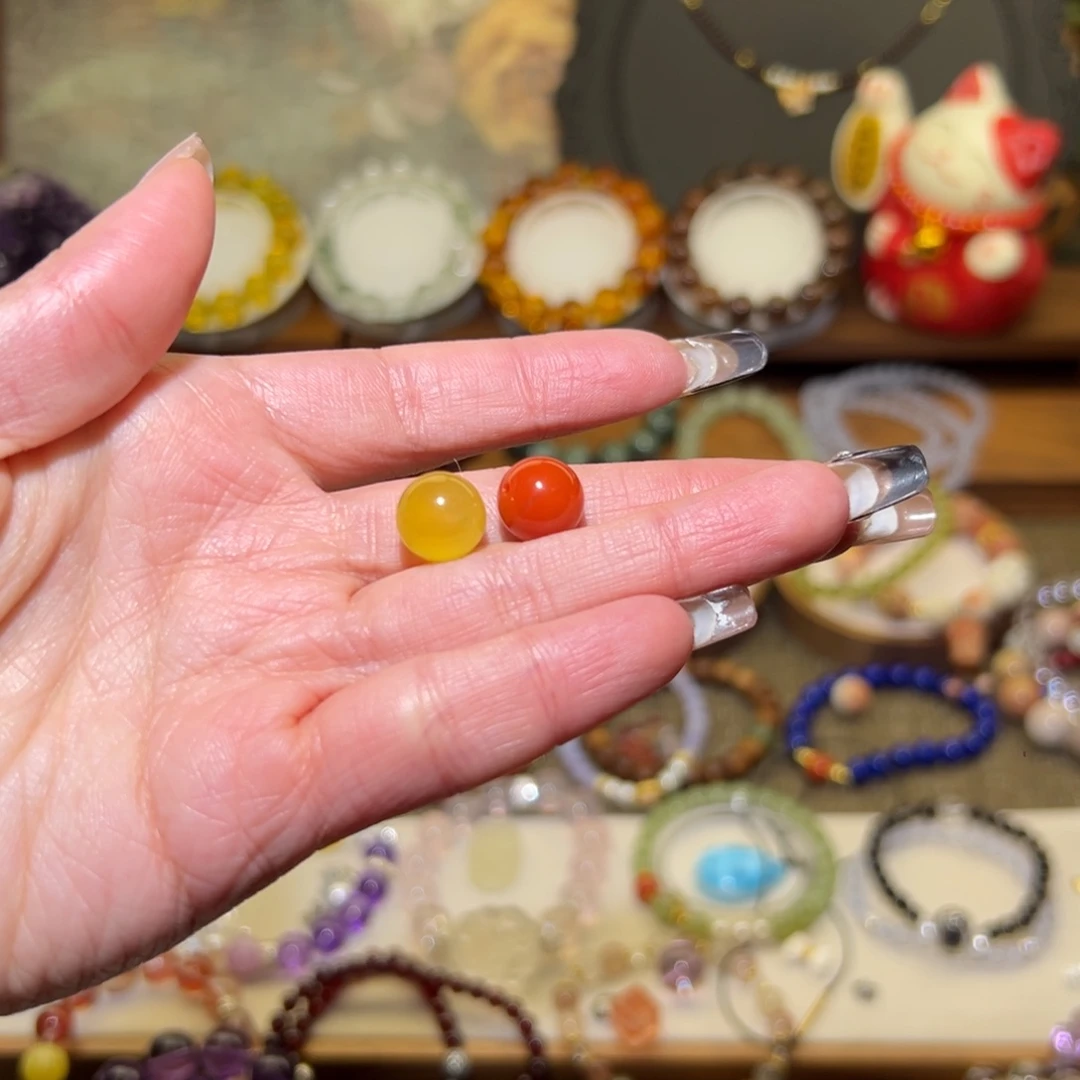 南红玛瑙单珠未镶嵌一****.