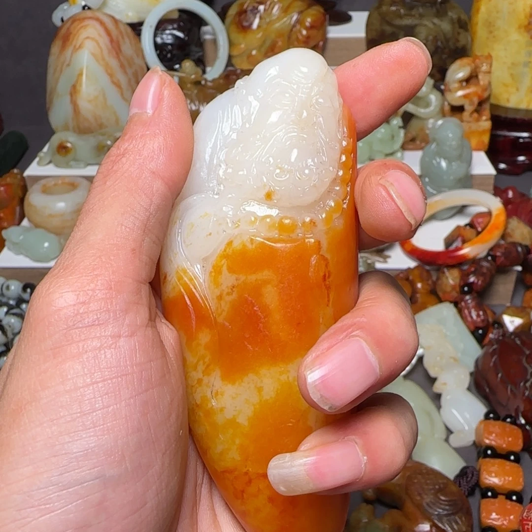 皇***勒和田玉未镶嵌挂件