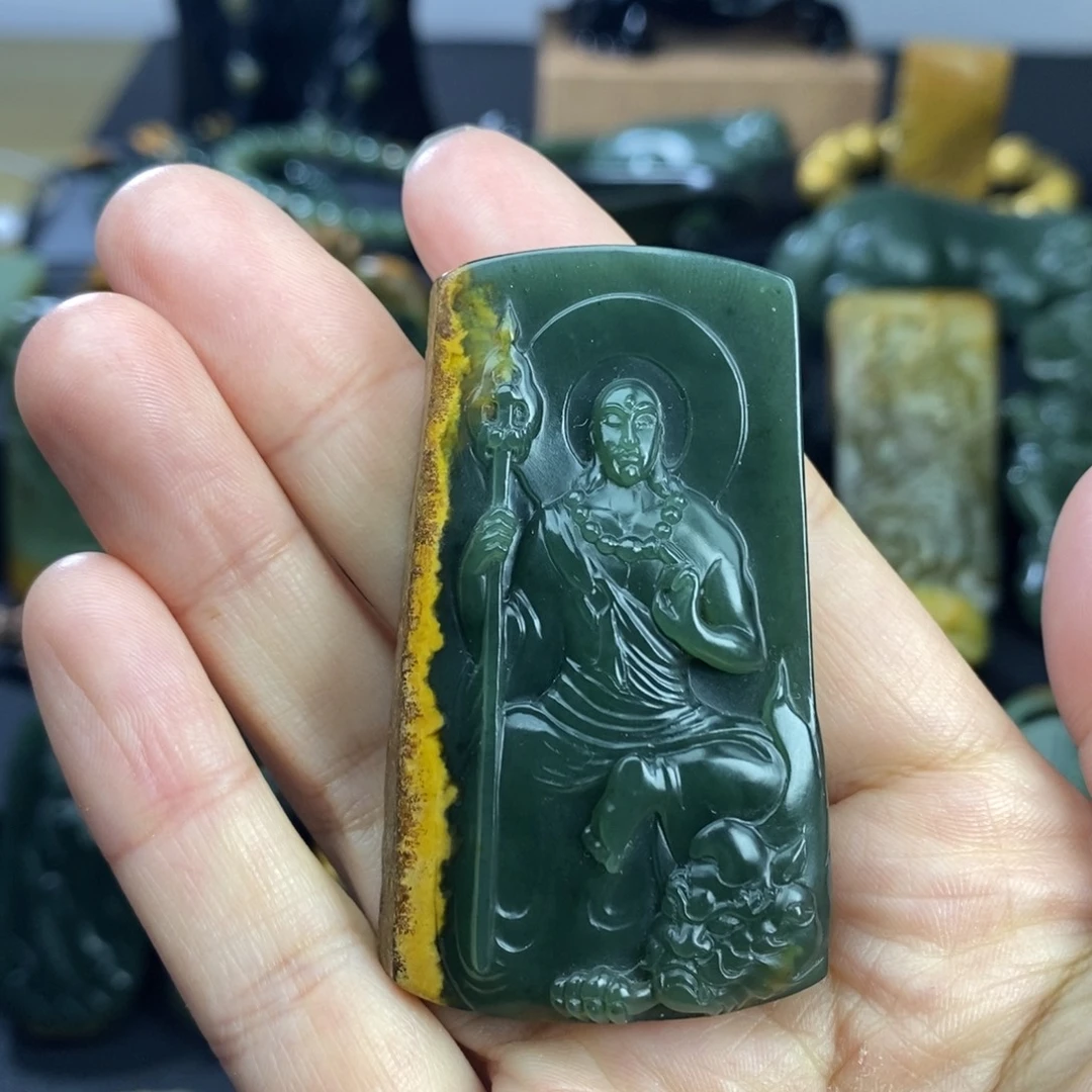 岫岩河磨玉（透闪石质玉）未镶嵌挂件