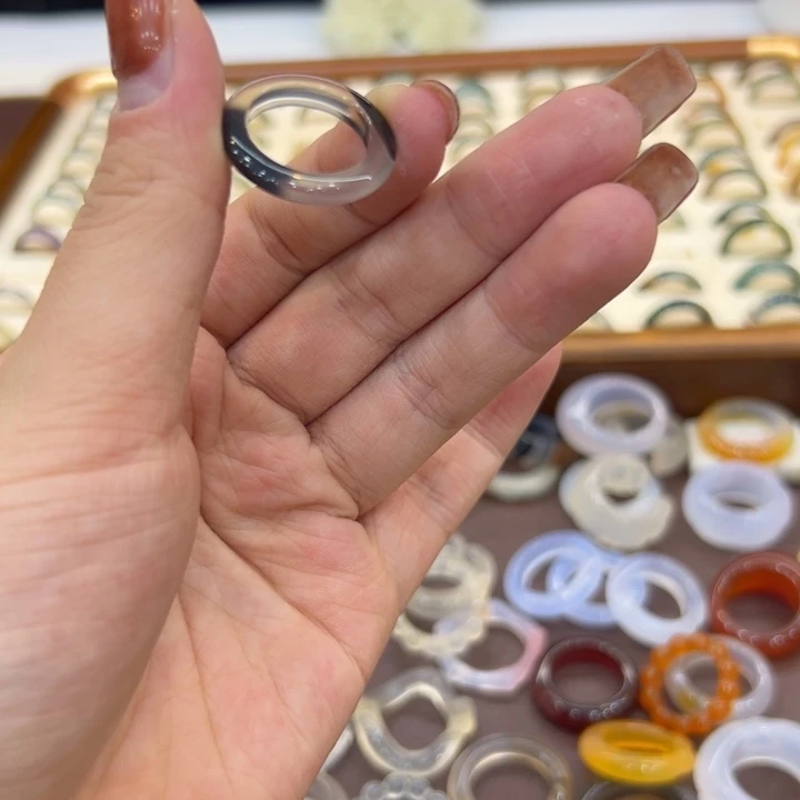 玛瑙/玉髓合金戒指118港12