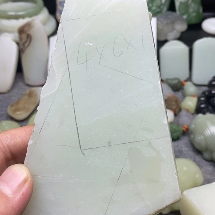 往***风和田玉未镶嵌挂件