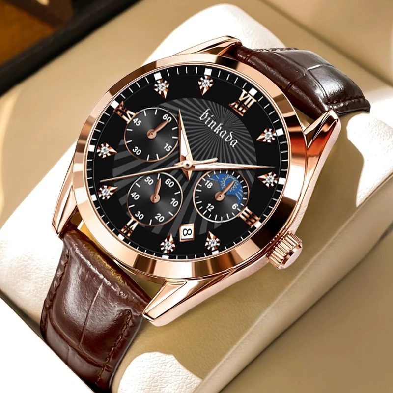 宾卡达（binkada）时尚潮流气质百搭石英男士腕表-4003