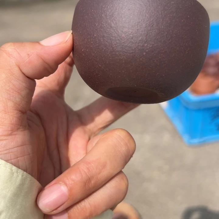 紫砂茶壶天青杯子一对60cc