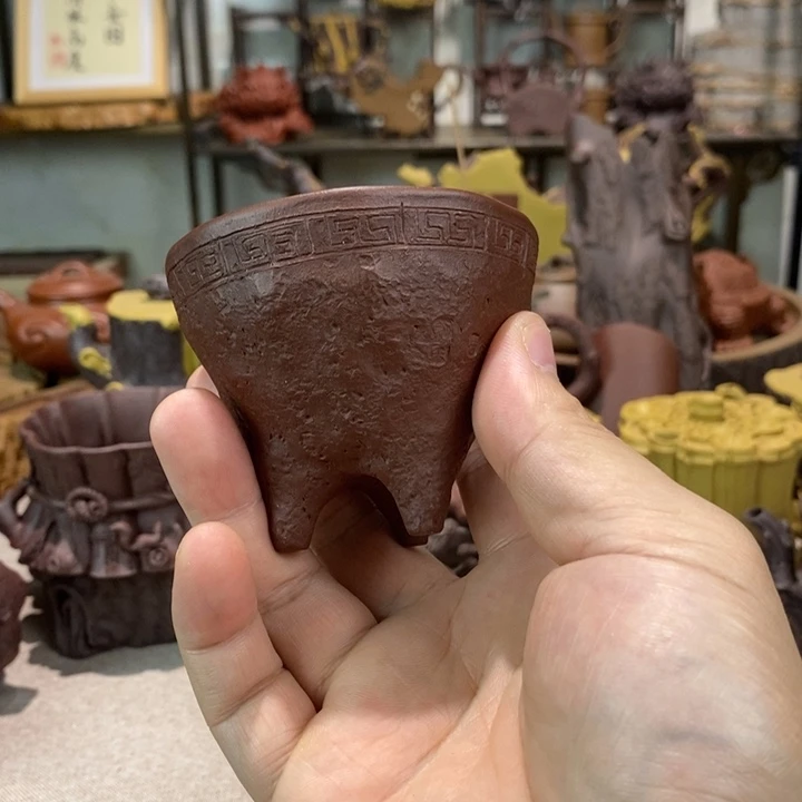 茶杯紫砂全手工制作