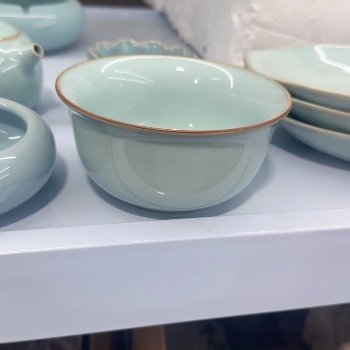 微瑕天青13.5餐碗