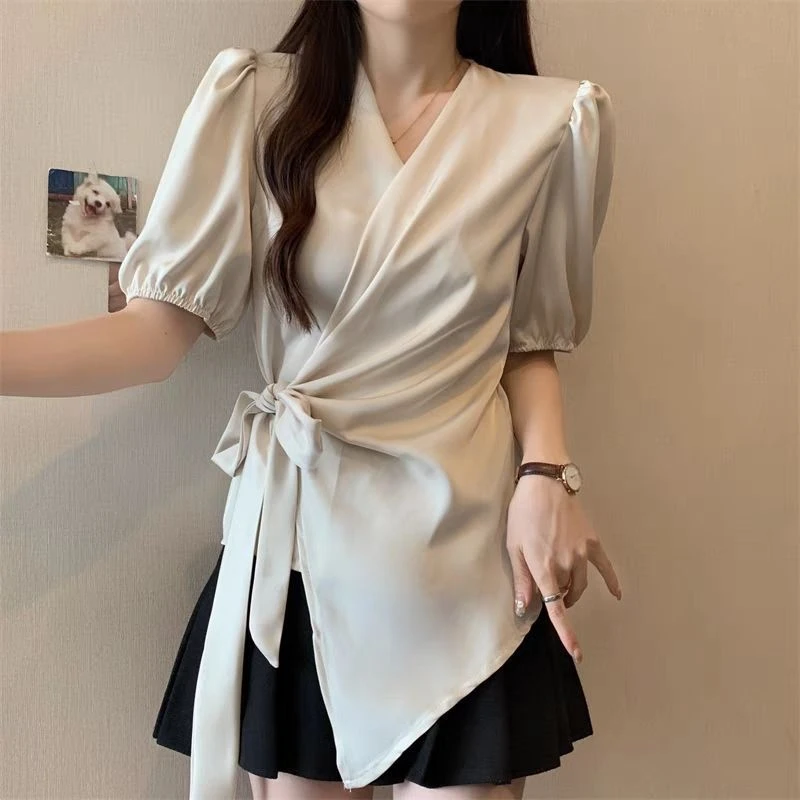 短袖上衣衬衣6004