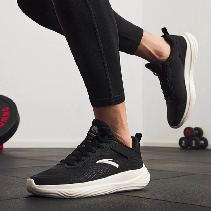 安踏探迹 | 冬季革面综训鞋男款防泼水舒适跑步鞋112517795-ZB