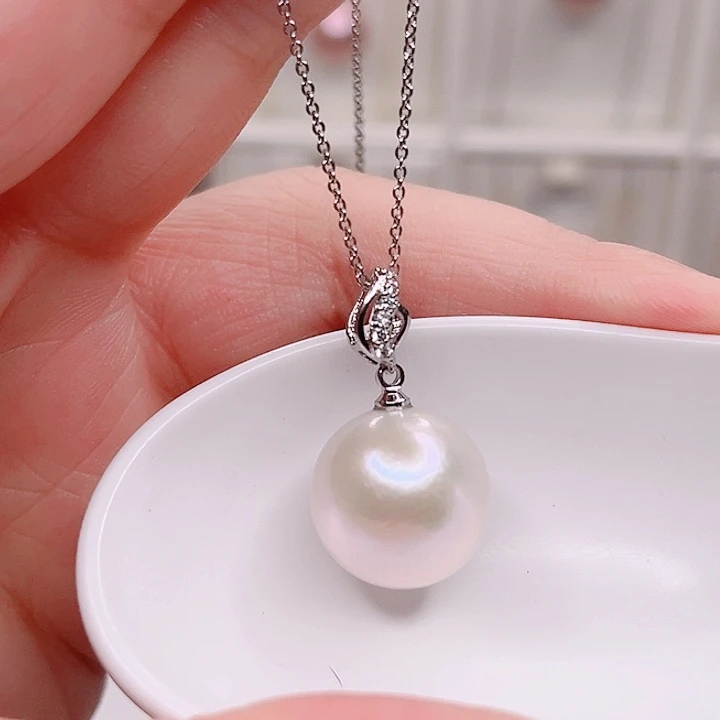 合金淡水珍珠吊坠(赠链)