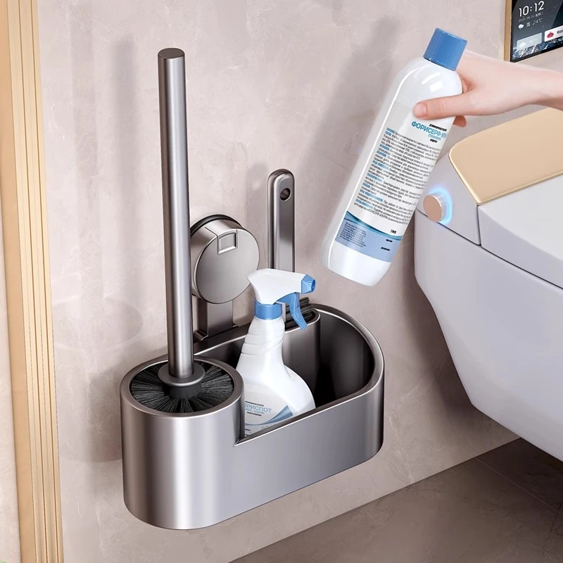 吸盘马桶刷壁挂浴室家用无死角厕所卫生间免打孔清洁刷子洁厕神器